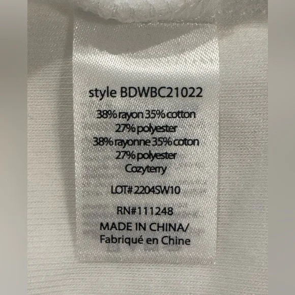 BAREFOOT DREAMS CozyTerry Dolman Pullover- New No Tag - Picture 4 of 5